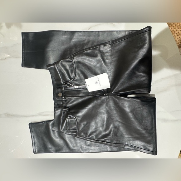 Anine Bing Womens Sonya Faux Leather Straight-Leg Pants SZ 32 NWT - Picture 7 of 13